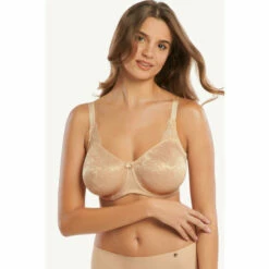 Lisca 'Jane' Lace Detail Underwired Minimiser Bra For Female