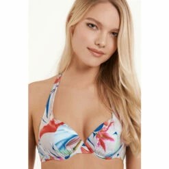 Lisca Floral &apos;Nice&apos; Halterneck Bikini Top For Female