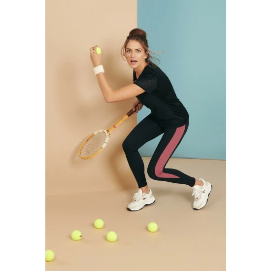 Lisca Black 'Playful' Highwaist Sports Leggings For Female - Image 2