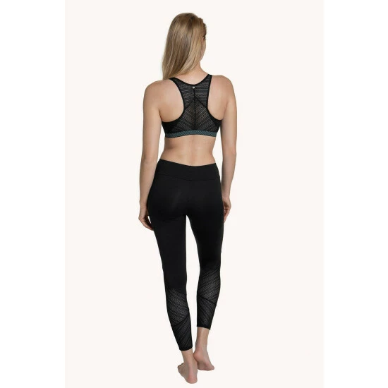 Lisca Black 'Powerful' High Waisted Sports Leggings For Female - Image 3