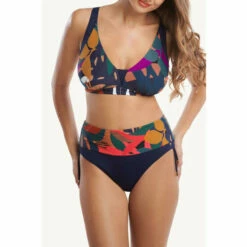 Lisca &apos;Tenerife&apos; High Waist Ruched Side Bikini Brief For Female