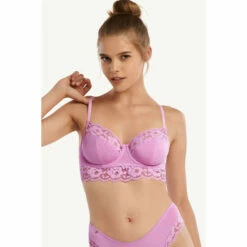 Lisca 'Retromania' Lace Detail Underwired Bra For Female