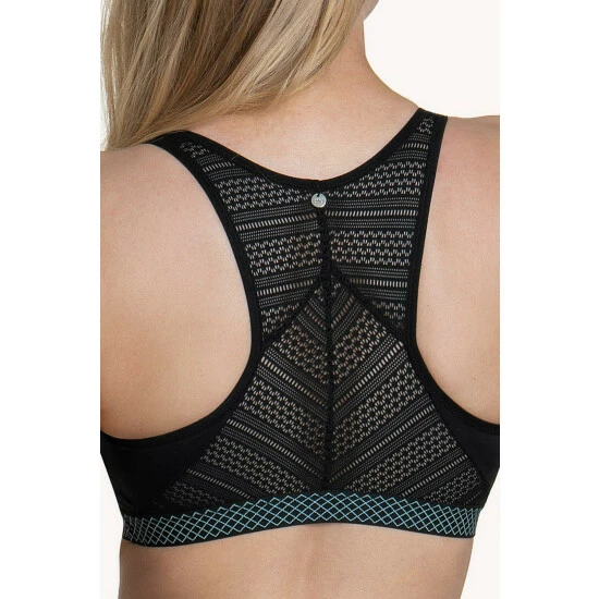 Lisca Black 'Powerful' Crop Top Sports Bra For Female - Image 3