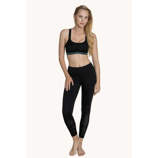 Lisca Black 'Powerful' Crop Top Sports Bra For Female - Image 4