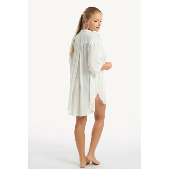 Lisca 'Panama' 3/4 Sleeve Button Up Blouse For Female - Image 2