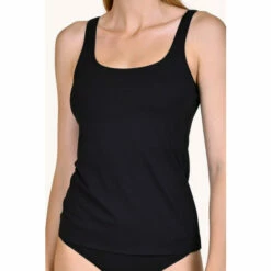 Lisca 2 Pack &apos;Cotton Modal Blend&apos; Vests For Female