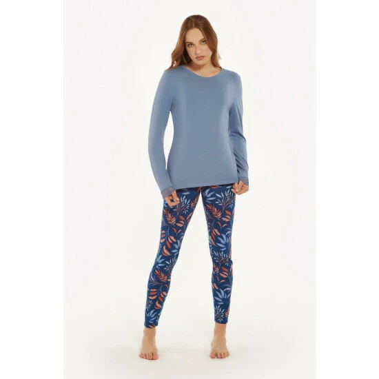 Lisca 'Mellow' Long Sleeve Cotton Rich Pyjama Set For Female