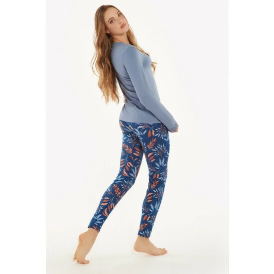 Lisca 'Mellow' Long Sleeve Cotton Rich Pyjama Set For Female - Image 2