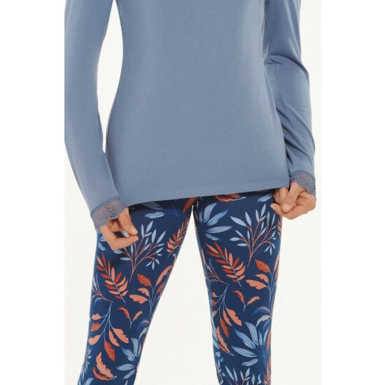 Lisca 'Mellow' Long Sleeve Cotton Rich Pyjama Set For Female - Image 3